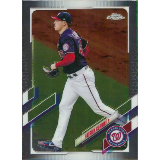 2021 Topps Chrome #32 Patrick Corbin NM-MT Washington Nationals Baseball Card - Baseball Card Single