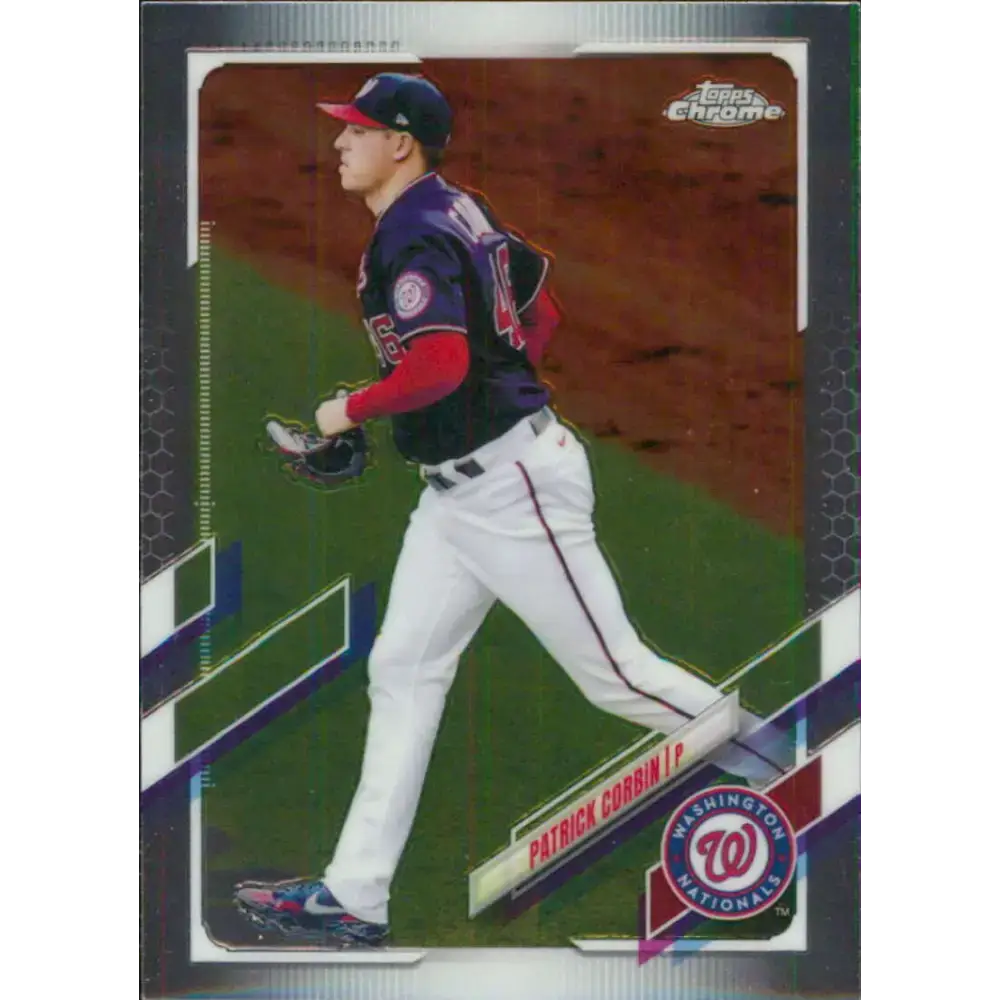 2021 Topps Chrome #32 Patrick Corbin NM-MT Washington Nationals Baseball Card - Baseball Card Single