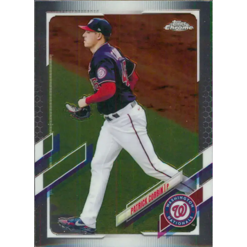 2021 Topps Chrome #32 Patrick Corbin NM-MT Washington Nationals Baseball Card - Baseball Card Single