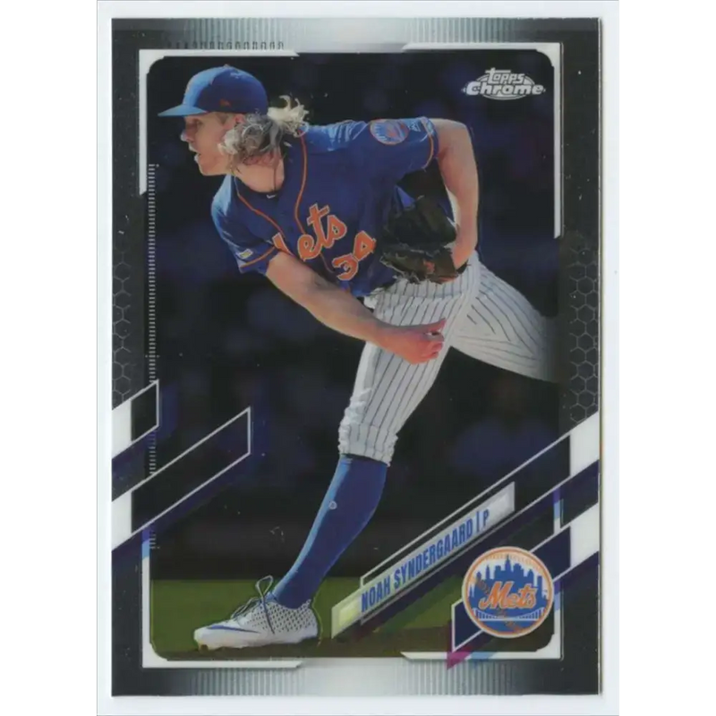2021 Topps Chrome #35 Noah Syndergaard NM-MT New York Mets Baseball Card - Baseball Card Single