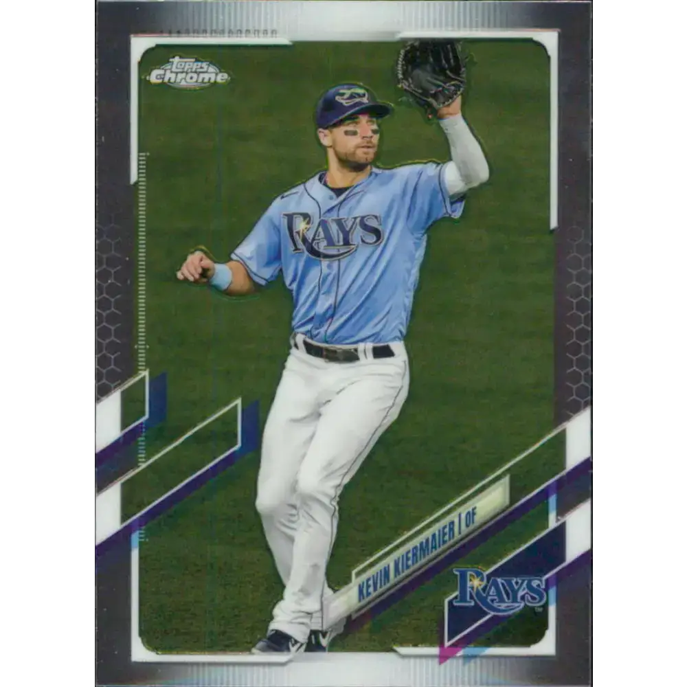2021 Topps Chrome #38 Kevin Kiermaier NM-MT Tampa Bay Rays Baseball Card - Baseball Card Single