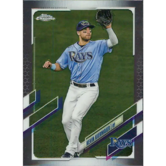 2021 Topps Chrome #38 Kevin Kiermaier NM-MT Tampa Bay Rays Baseball Card - Baseball Card Single