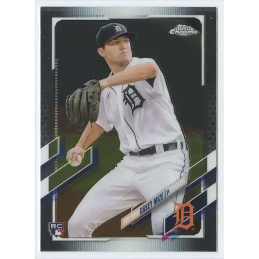 2021 Topps Chrome #4 Casey Mize NM-MT RC Rookie Detroit Tigers Baseball Card - Baseball Card Single