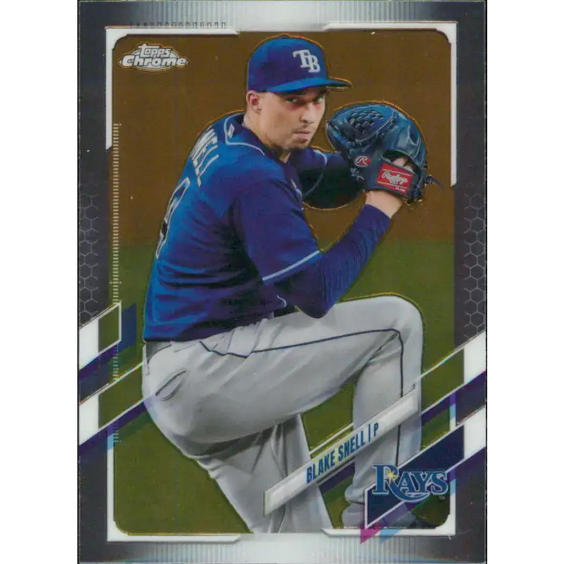 2021 Topps Chrome #43 Blake Snell NM-MT Tampa Bay Rays Baseball Card - Baseball Card Single