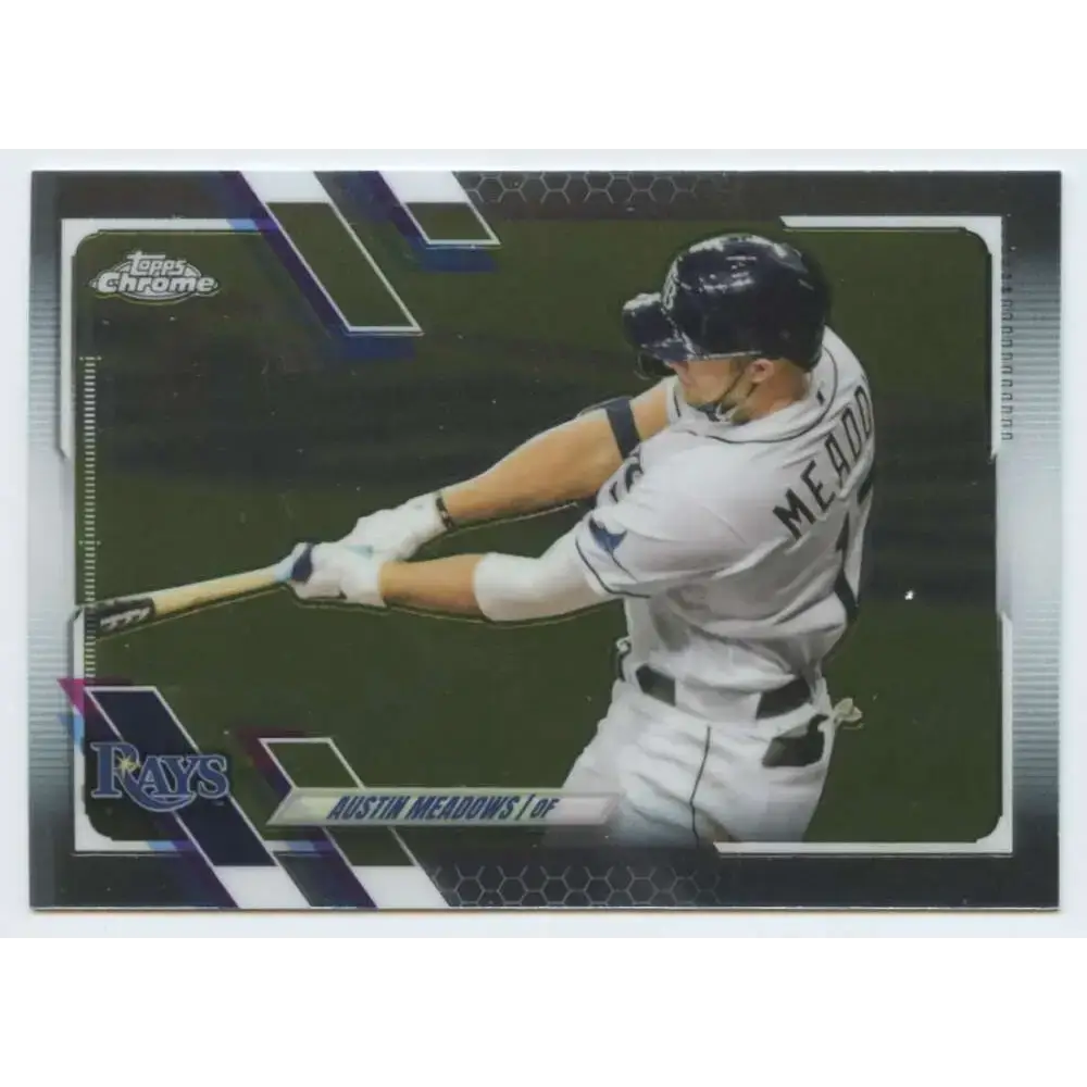 2021 Topps Chrome #45 Austin Meadows NM-MT Tampa Bay Rays Baseball Card - Baseball Card Single