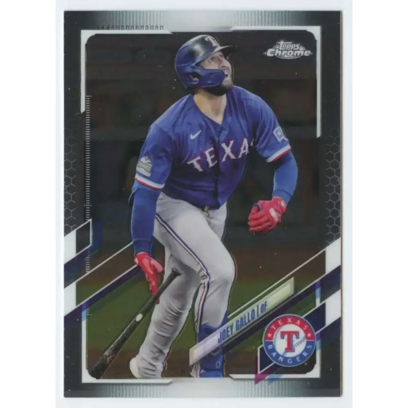 2021 Topps Chrome #47 Joey Gallo NM-MT Texas Rangers Baseball Card - Baseball Card Single