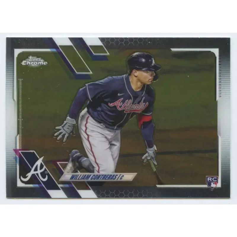 2021 Topps Chrome #51 William Contreras NM-MT RC Rookie Atlanta Braves Baseball Card - Baseball Card Single