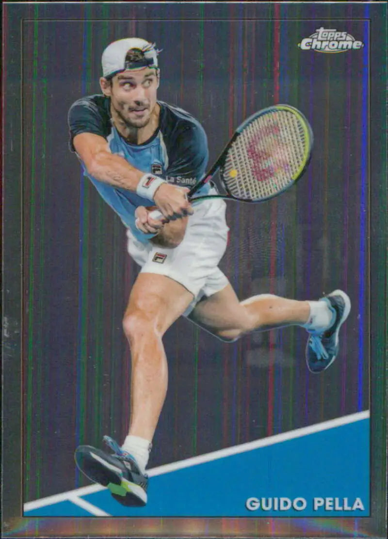 2021 Topps Chrome #52 Guido Pella EX Excellent Tennis Card - Tennis Card Single