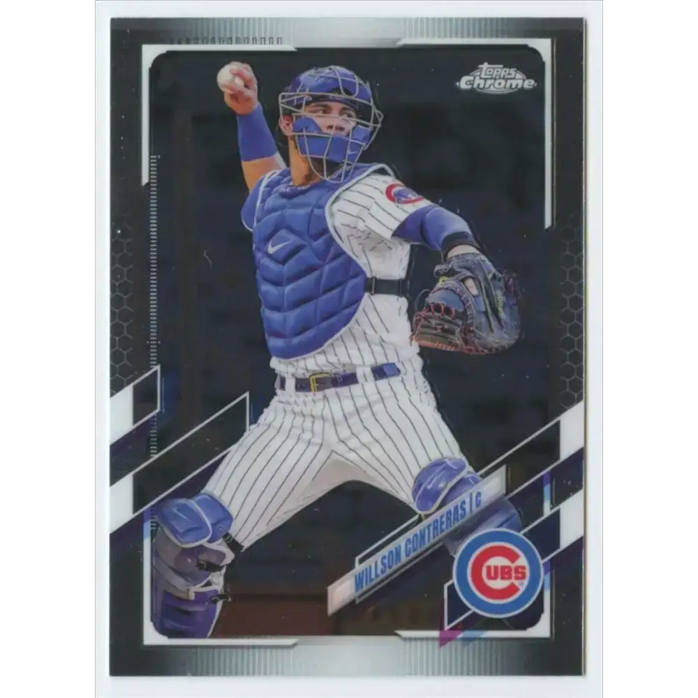 2021 Topps Chrome #52 Willson Contreras NM-MT Chicago Cubs Baseball Card - Baseball Card Single