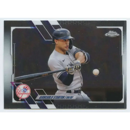 2021 Topps Chrome #54 Giancarlo Stanton NM-MT New York Yankees Baseball Card - Baseball Card Single