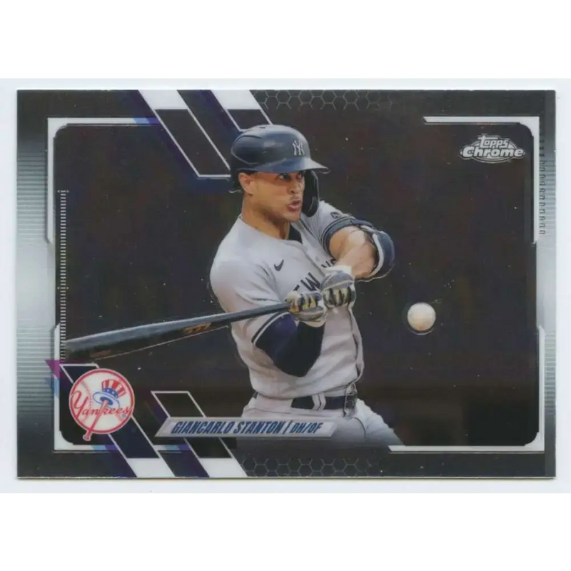 2021 Topps Chrome #54 Giancarlo Stanton NM-MT New York Yankees Baseball Card - Baseball Card Single
