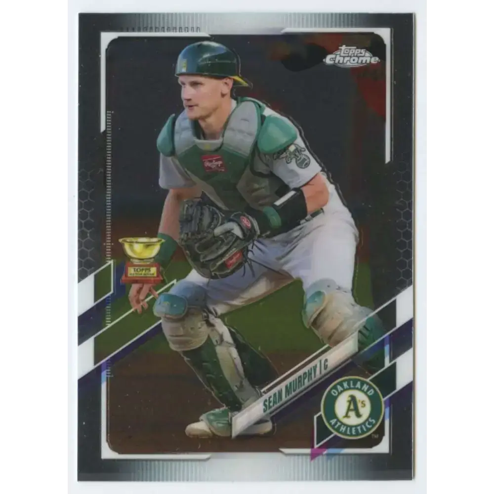 2021 Topps Chrome #55 Sean Murphy NM-MT Oakland Athletics Baseball Card - Baseball Card Single