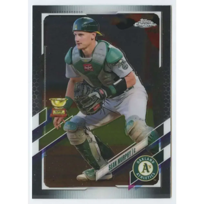 2021 Topps Chrome #55 Sean Murphy NM-MT Oakland Athletics Baseball Card - Baseball Card Single