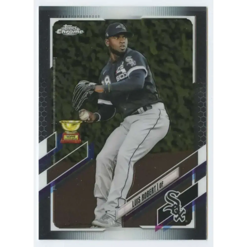 2021 Topps Chrome #56 Luis Robert NM-MT Chicago White Sox Baseball Card - Baseball Card Single
