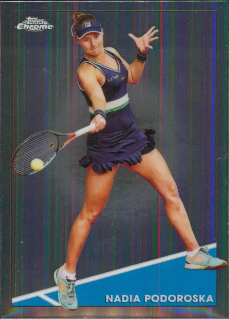2021 Topps Chrome #56 Nadia Podoroska EX Excellent Tennis Card - Tennis Card Single