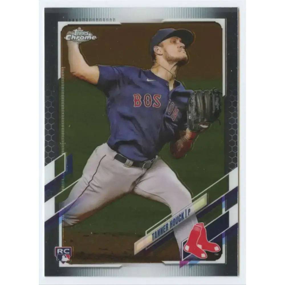 2021 Topps Chrome #59 Tanner Houck NM-MT RC Rookie Boston Red Sox Baseball Card - Baseball Card Single