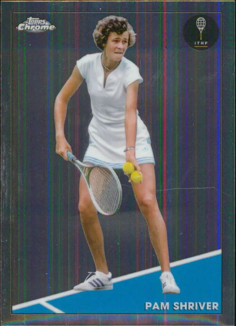 2021 Topps Chrome #61 Pam Shriver EX Excellent Tennis Card - Tennis Card Single