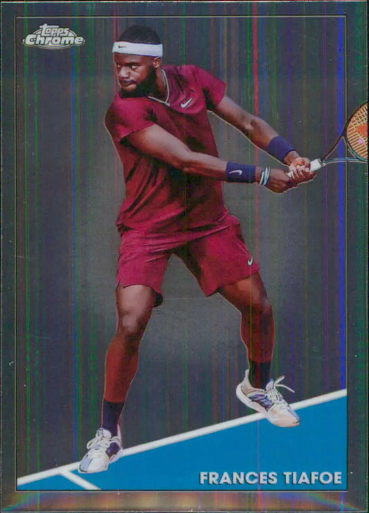 2021 Topps Chrome #66 Frances Tiafoe EX Excellent Tennis Card - Tennis Card Single