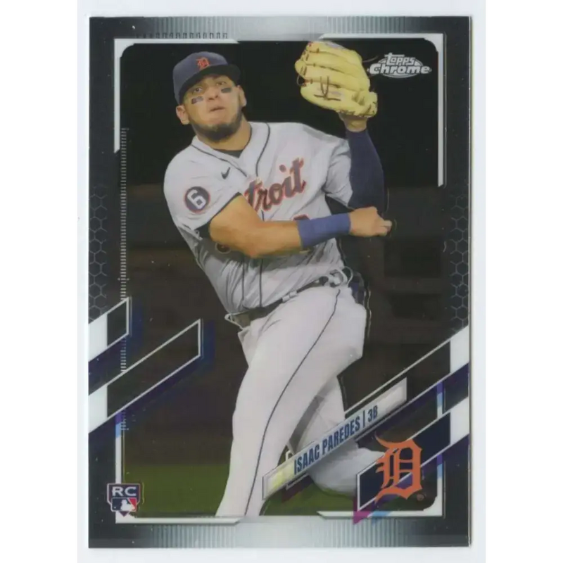 2021 Topps Chrome #66 Isaac Paredes NM-MT RC Rookie Detroit Tigers Baseball Card - Baseball Card Single