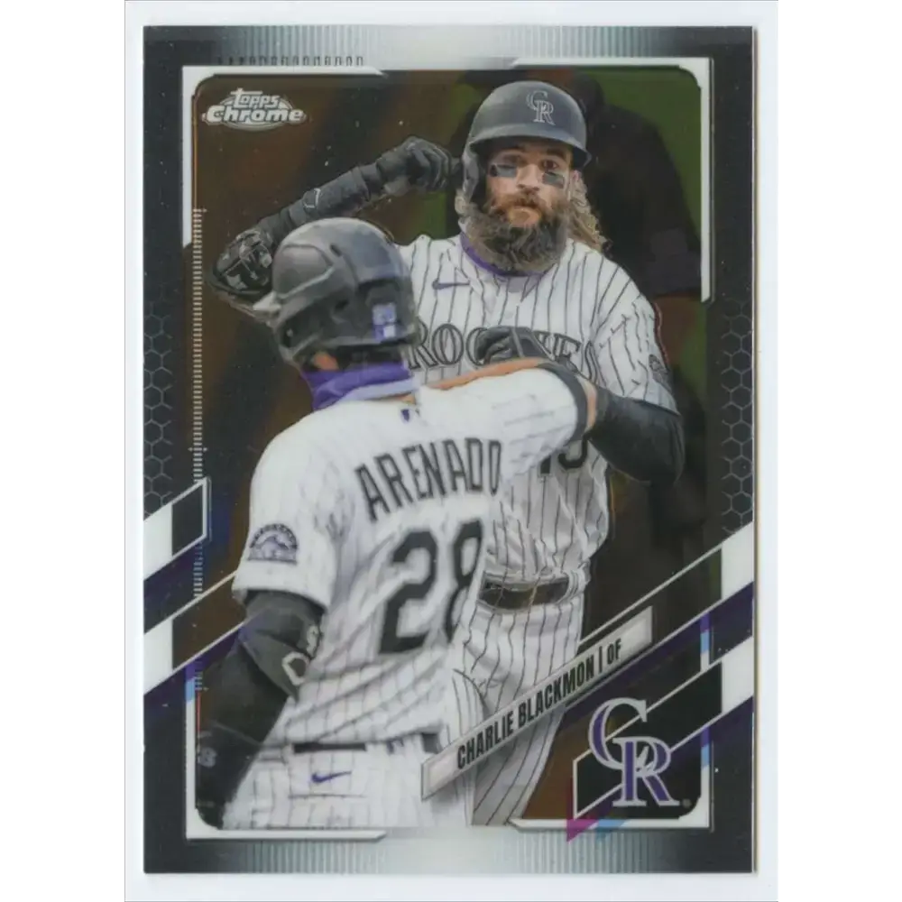 2021 Topps Chrome #67 Charlie Blackmon NM-MT Colorado Rockies Baseball Card - Baseball Card Single