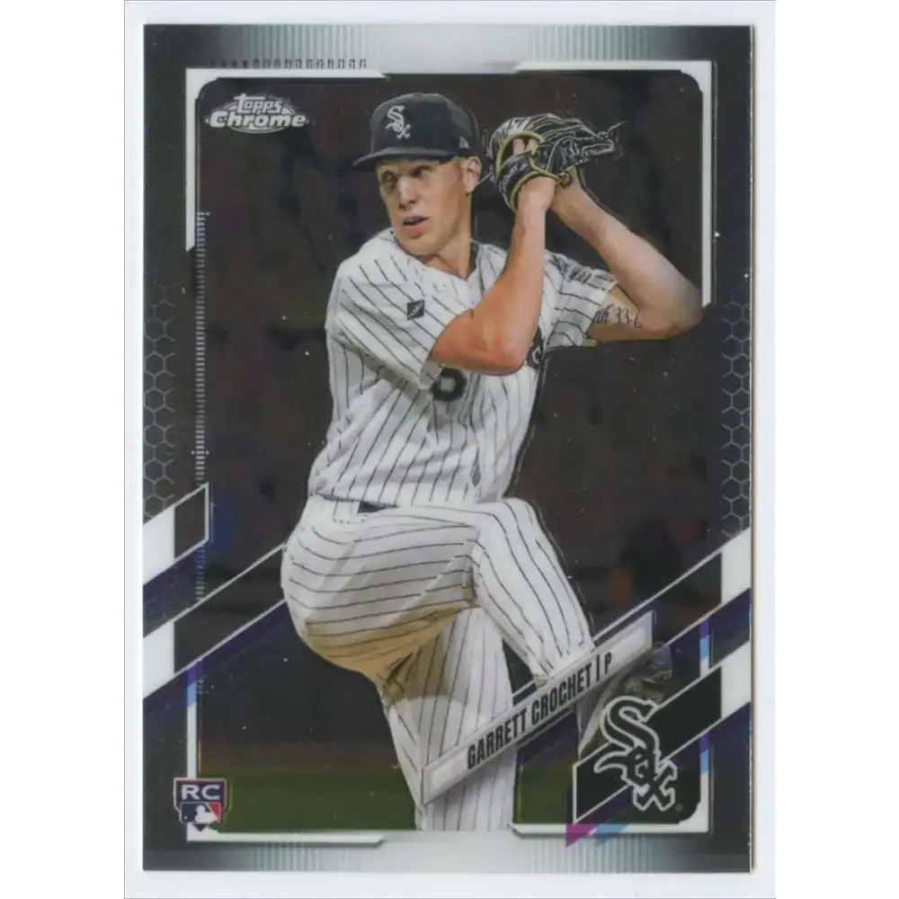 2021 Topps Chrome #69 Garrett Crochet NM-MT RC Rookie Chicago White Sox Baseball Card - Baseball Card Single