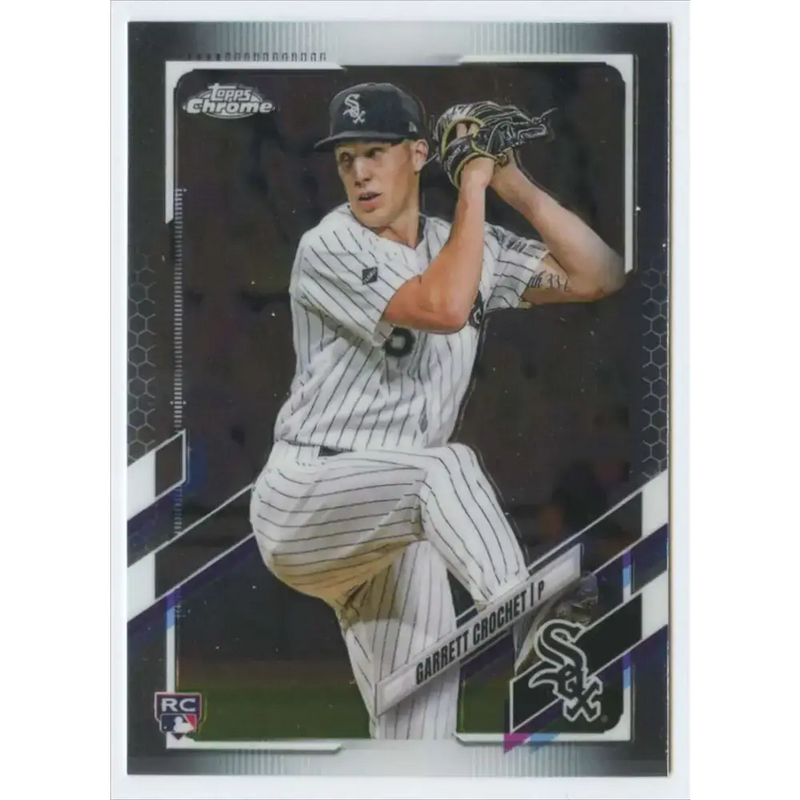 2021 Topps Chrome #69 Garrett Crochet NM-MT RC Rookie Chicago White Sox Baseball Card - Baseball Card Single