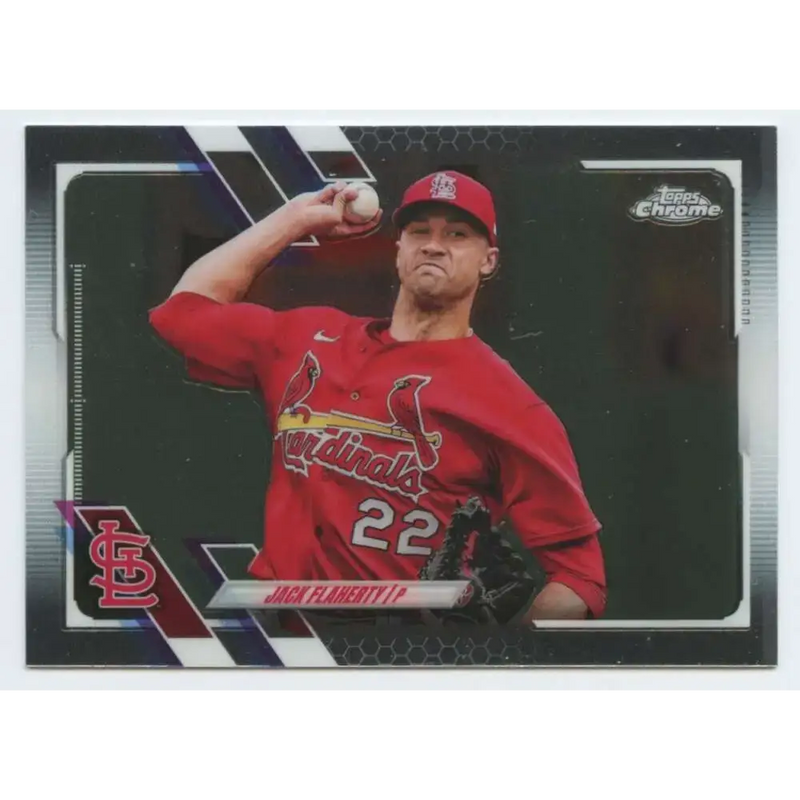 2021 Topps Chrome #70 Jack Flaherty NM-MT St. Louis Cardinals Baseball Card - Baseball Card Single