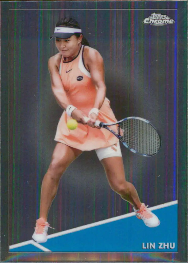 2021 Topps Chrome #70 Lin Zhu EX Excellent Tennis Card - Tennis Card Single