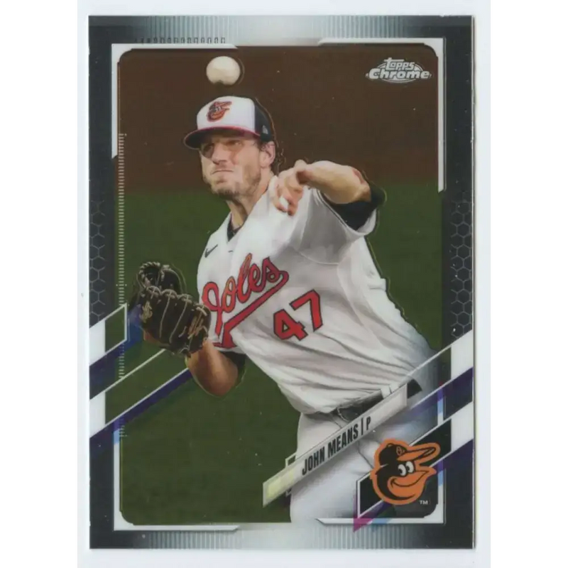 2021 Topps Chrome #72 John Means NM-MT Baltimore Orioles Baseball Card - Baseball Card Single