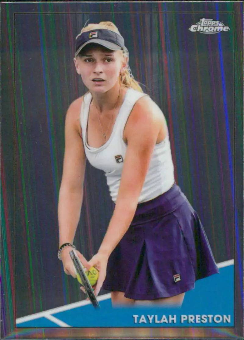 2021 Topps Chrome #72 Taylah Preston EX Excellent Tennis Card - Tennis Card Single