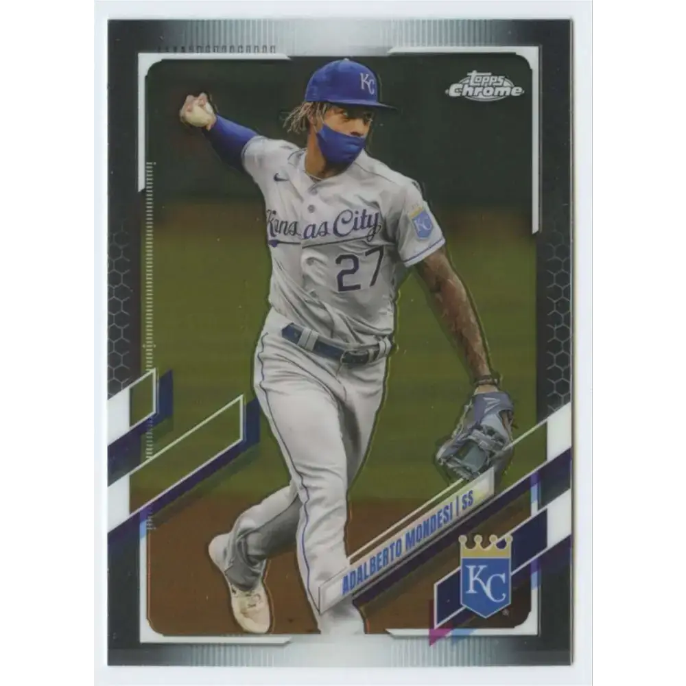 2021 Topps Chrome #74 Adalberto Mondesi NM-MT Kansas City Royals Baseball Card - Baseball Card Single