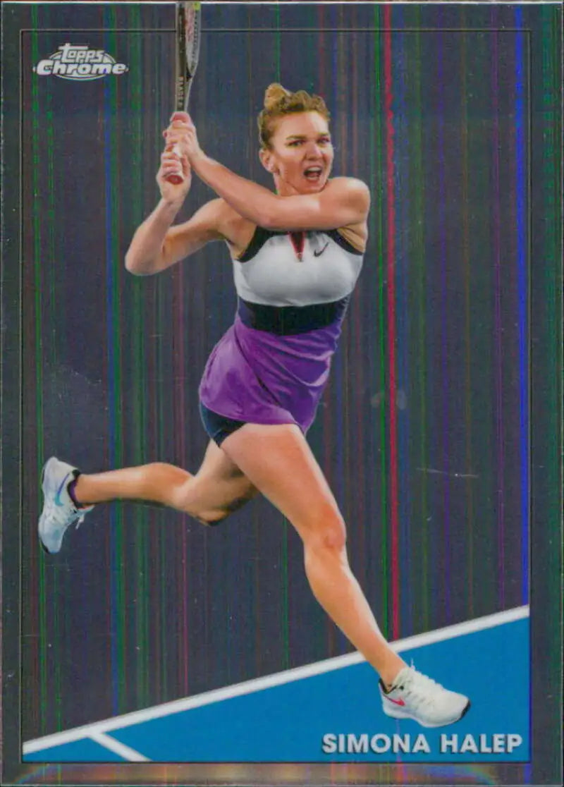 2021 Topps Chrome #74 Simona Halep EX Excellent Tennis Card - Other