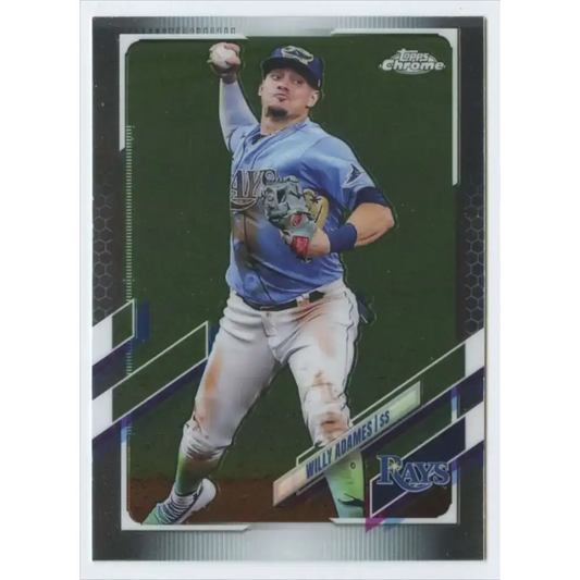 2021 Topps Chrome #75 Willy Adames NM-MT Tampa Bay Rays Baseball Card - Baseball Card Single