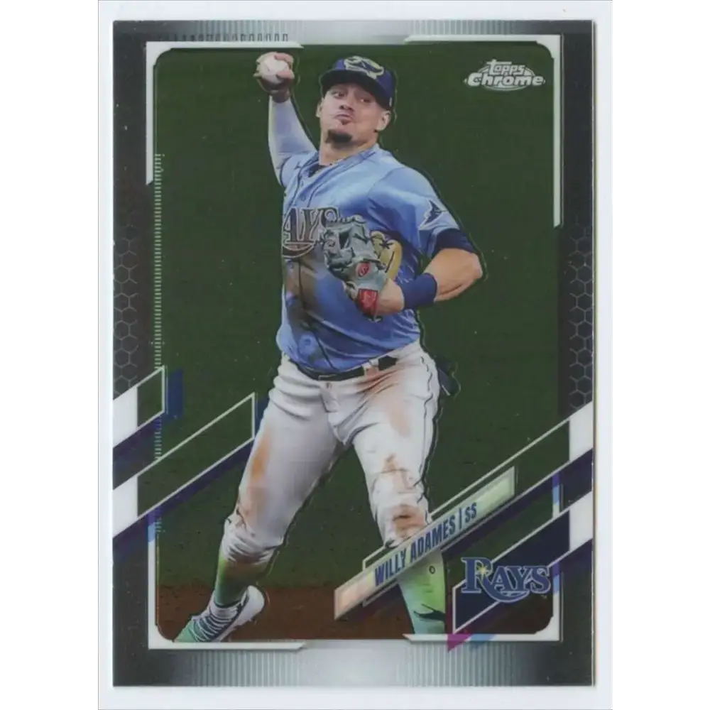 2021 Topps Chrome #75 Willy Adames NM-MT Tampa Bay Rays Baseball Card - Baseball Card Single