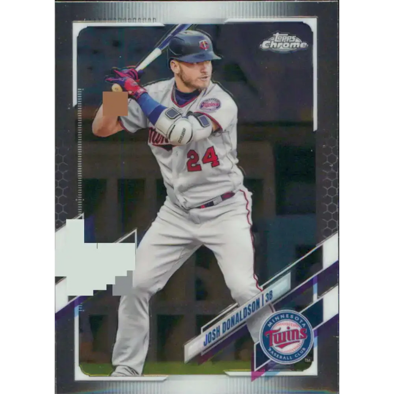 2021 Topps Chrome #76 Josh Donaldson NM-MT Minnesota Twins Baseball Card - Baseball Card Single