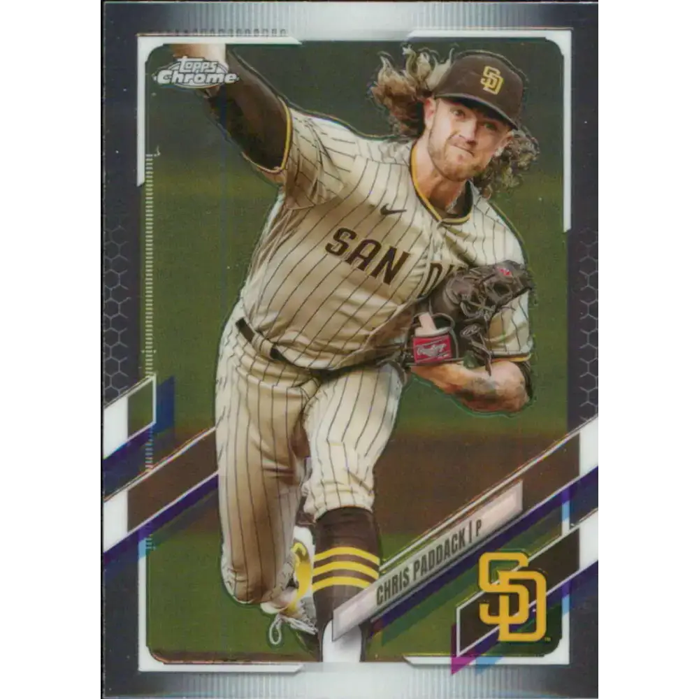 2021 Topps Chrome #78 Chris Paddack NM-MT San Diego Padres Baseball Card - Baseball Card Single