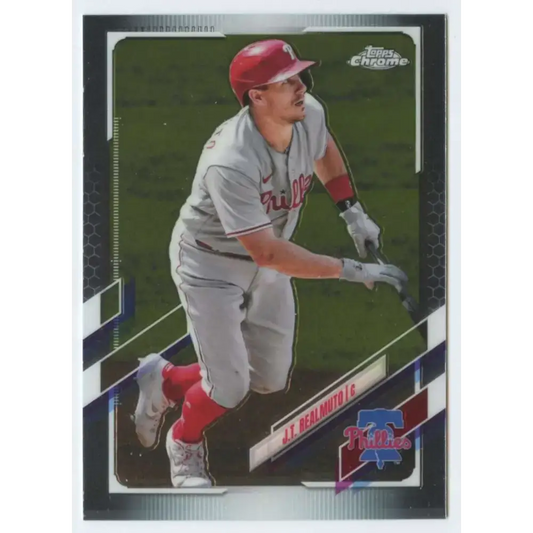 2021 Topps Chrome #82 J.T. Realmuto NM-MT Philadelphia Phillies Baseball Card - Baseball Card Single