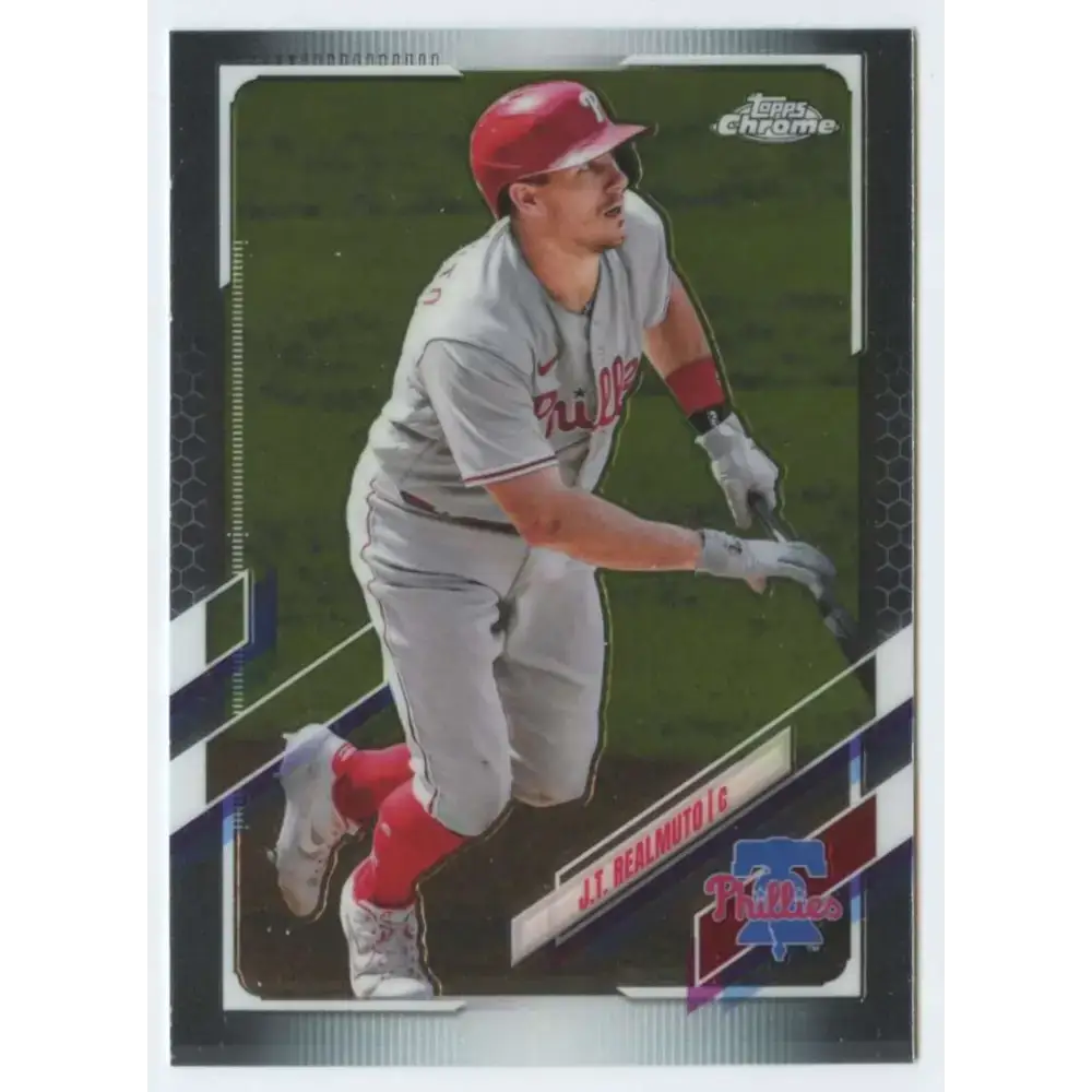 2021 Topps Chrome #82 J.T. Realmuto NM-MT Philadelphia Phillies Baseball Card - Baseball Card Single