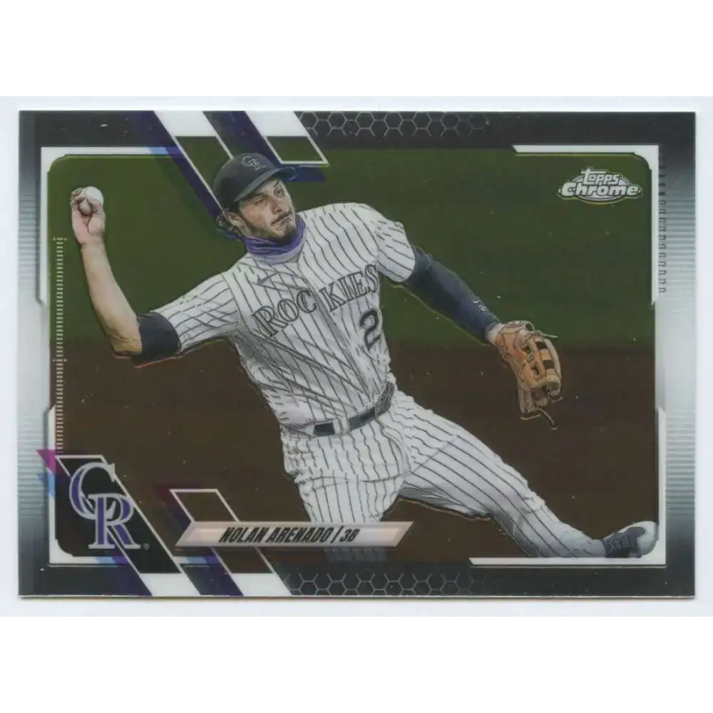 2021 Topps Chrome #84 Nolan Arenado NM-MT Colorado Rockies Baseball Card - Baseball Card Single