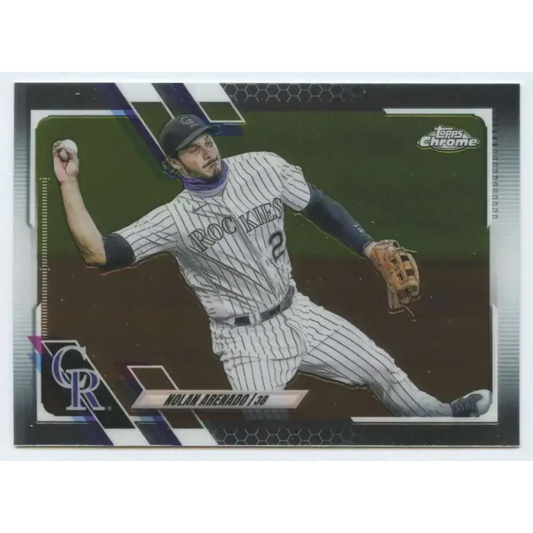 2021 Topps Chrome #84 Nolan Arenado NM-MT Colorado Rockies Baseball Card - Baseball Card Single
