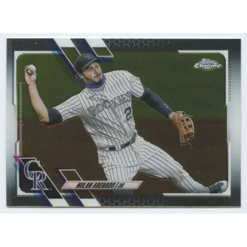 2021 Topps Chrome #84 Nolan Arenado NM-MT Colorado Rockies Baseball Card - Baseball Card Single