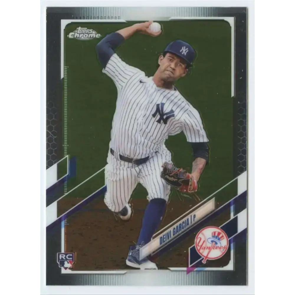 2021 Topps Chrome #85 Deivi Garcia NM-MT RC Rookie New York Yankees Baseball Card - Baseball Card Single