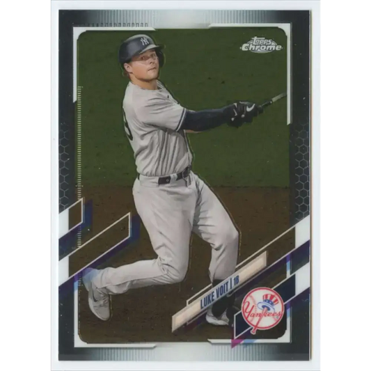 2021 Topps Chrome #87 Luke Voit NM-MT New York Yankees Baseball Card - Baseball Card Single