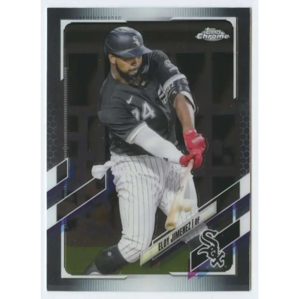 2021 Topps Chrome #89 Eloy Jimenez NM-MT Chicago White Sox Baseball Card - Baseball Card Single