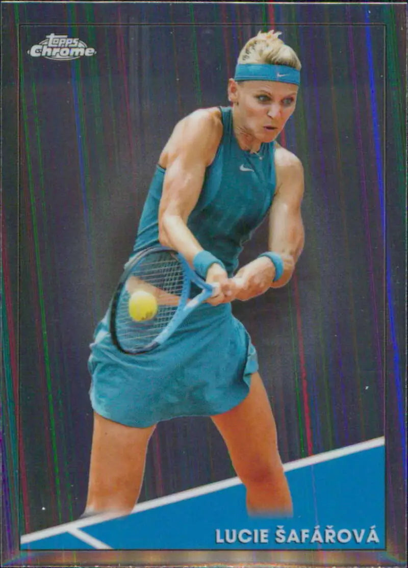 2021 Topps Chrome #91 Lucie Safarova EX Excellent Tennis Card - Other
