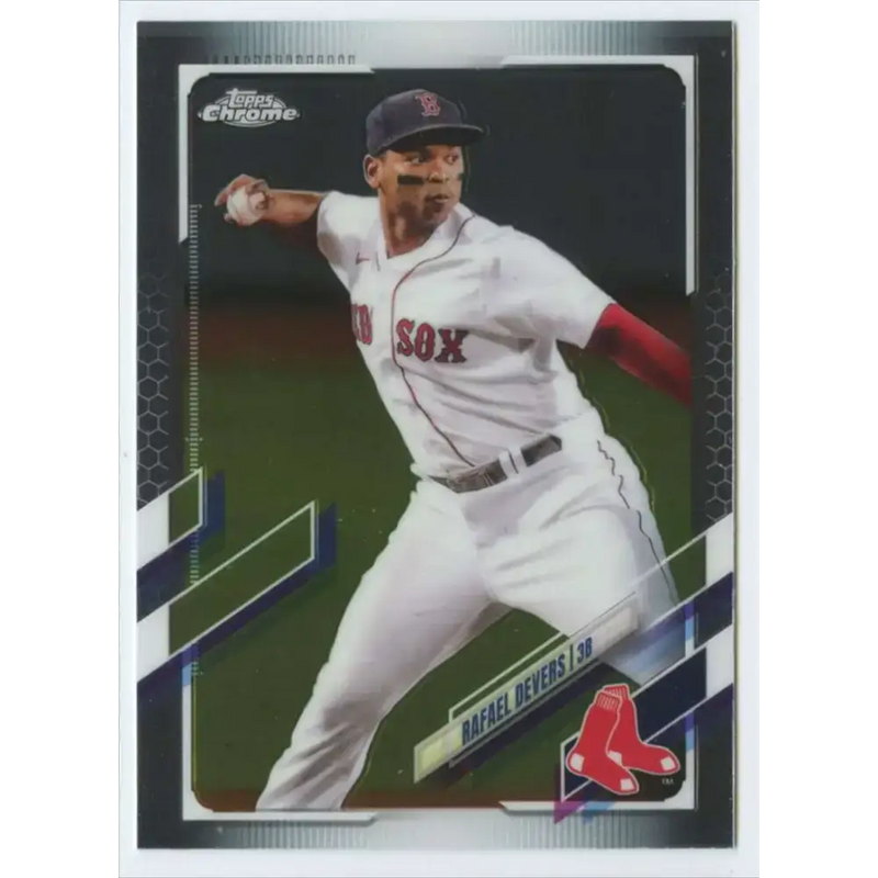 2021 Topps Chrome #94 Rafael Devers NM-MT Boston Red Sox Baseball Card - Baseball Card Single