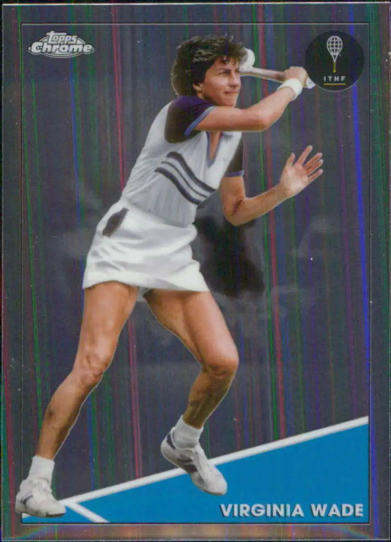 2021 Topps Chrome #97 Virginia Wade EX Excellent Tennis Card - Tennis Card Single