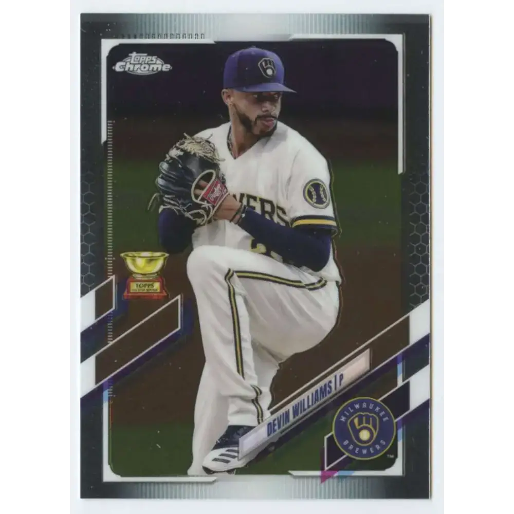 2021 Topps Chrome #98 Devin Williams NM-MT Milwaukee Brewers Baseball Card - Baseball Card Single