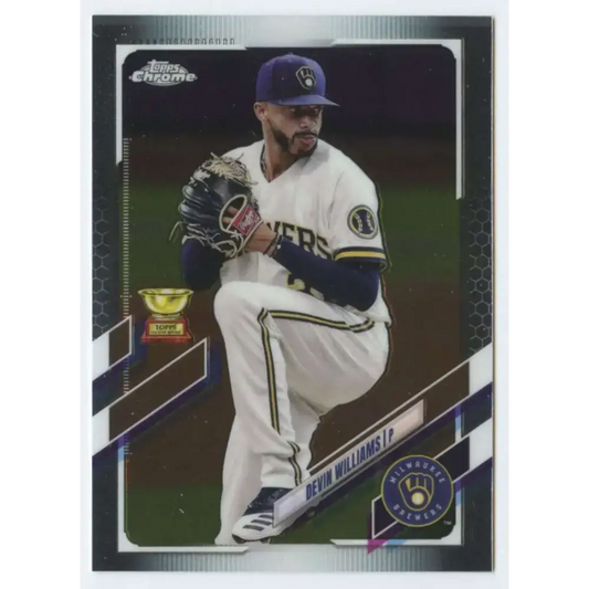 2021 Topps Chrome #98 Devin Williams NM-MT Milwaukee Brewers Baseball Card - Baseball Card Single