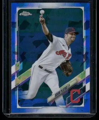 2021 Topps Chrome Adam Plutko #189 Blue Refractor Baseball - Baseball Card Single